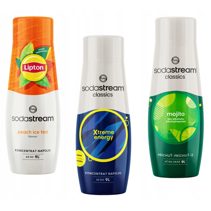 Set 3 siropuri SodaStream, 3 Arome, 3x440ml