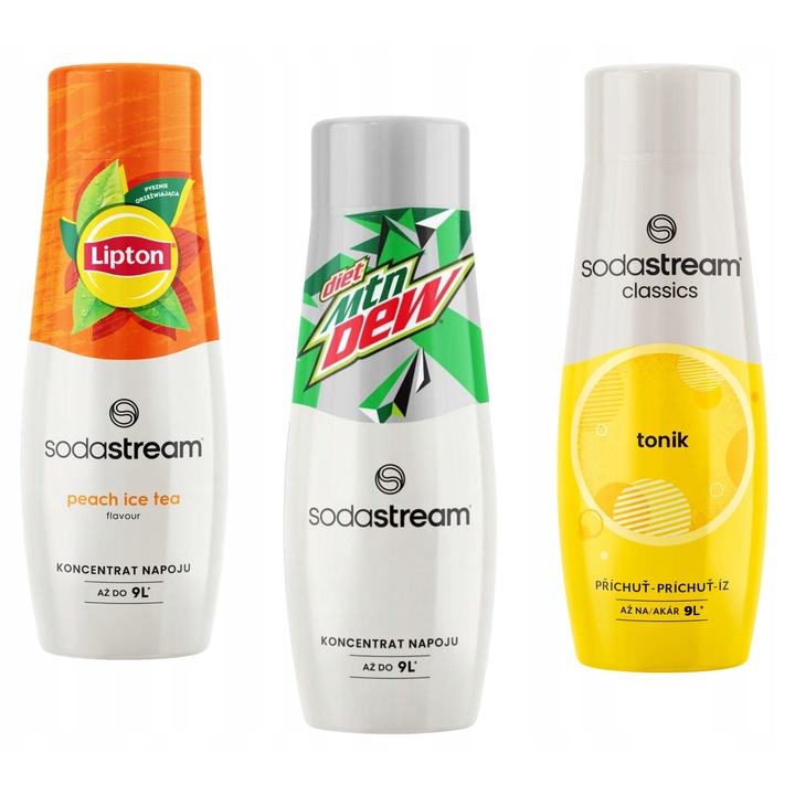 Set 3 siropuri, SodaStream, 3 Arome, 3 x 440ml
