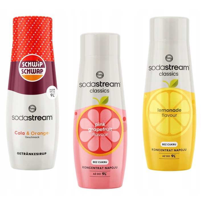 Set 3 siropuri SodaStream, 3 Arome, 3x440ml