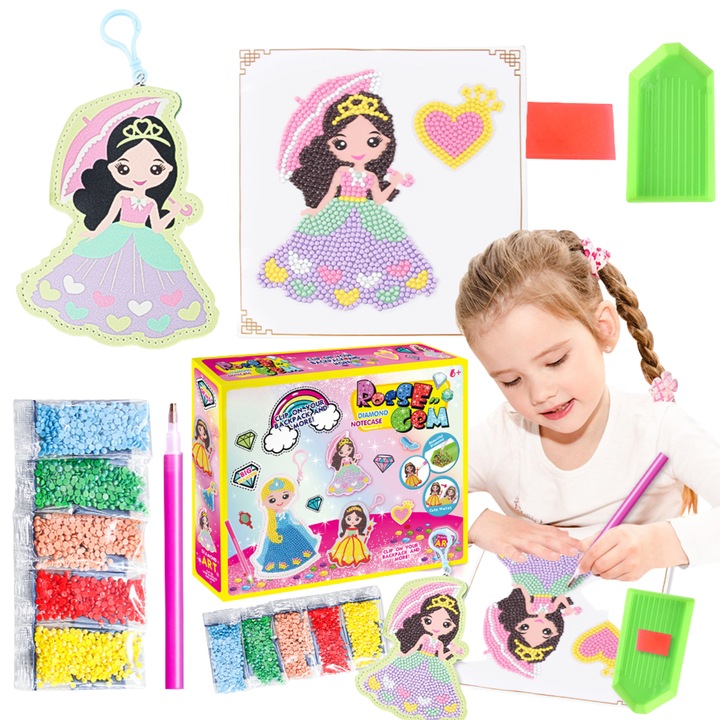 Set de broderie cu diamante, Maksik, pentru copii 6+