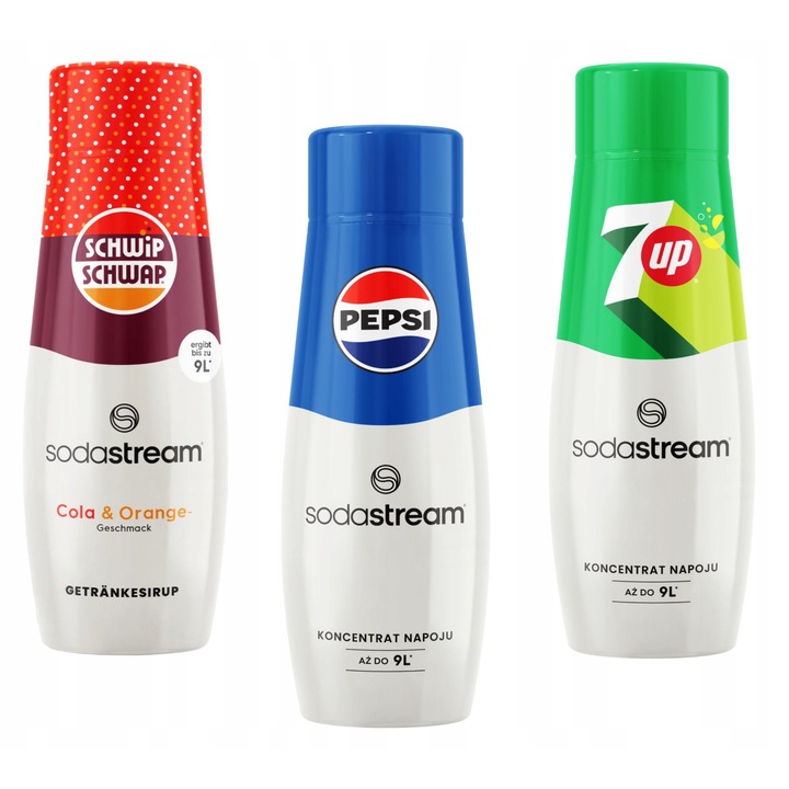 Set 3 siropuri SodaStream, 3 Arome, 3 x 440ml