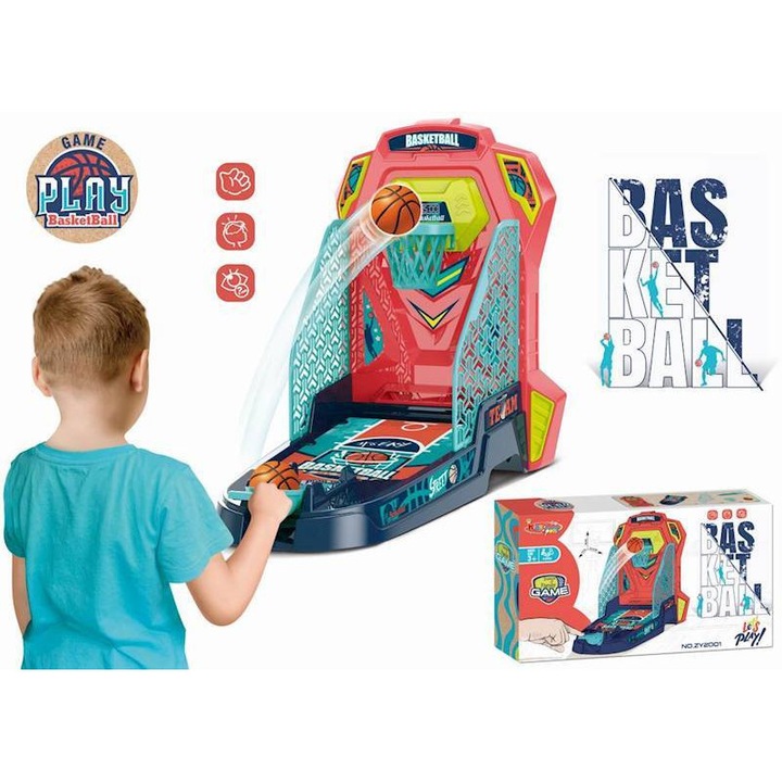 Комплект за игра на баскетбол, Maksik, 3 топки, 30x37x22,5см, 2-4 играчи