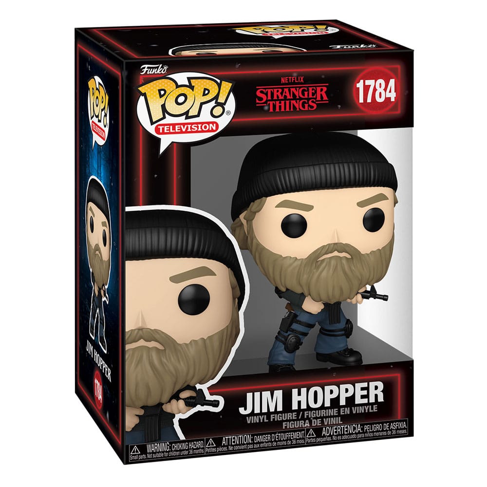 Figurina Funko POP! Jim Hopper, Stranger Things, 9 cm, multicolor