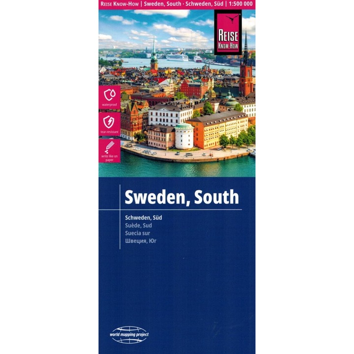 Sweden, South, Reise Know-How, 1:500000, 2023