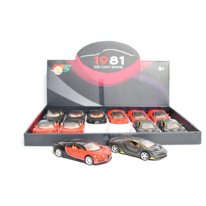 Fém sportautó 1:36 6632, többszínű