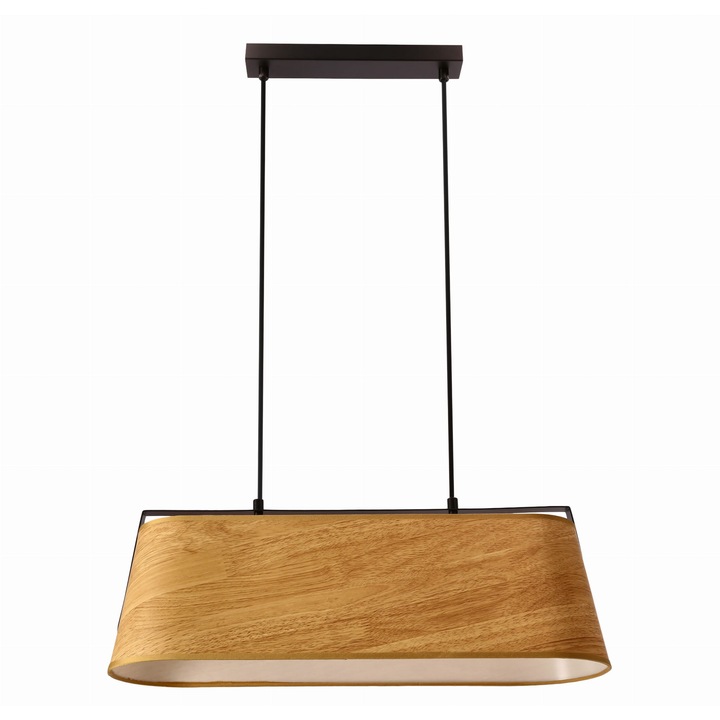 Lampa de tavan, Candellux, 2x40W, E27, Negru/Bej