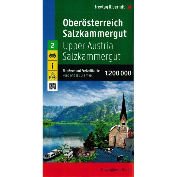 Oberösterreich - Salzkammergut Upper Austria Salzkammergut, freytag & berndt, 1:200000, 2023