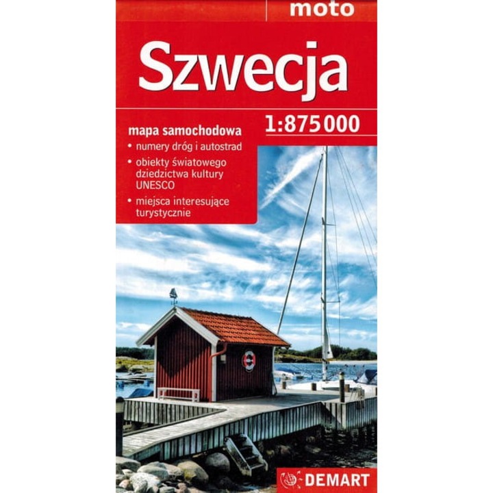 Mapa turistica, Demart, 1:875 000