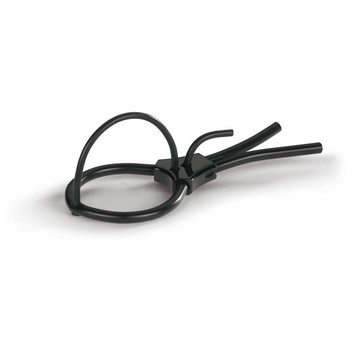 Accesoriu Electrostimulare Mystim Pure Pete, Silicon Medical, Regulator Diametru, Negru, 2,5-5cm