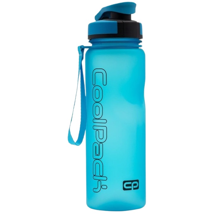 Bidon CoolPack Sporty 800ml, ergonomic, fara BPA, albastru