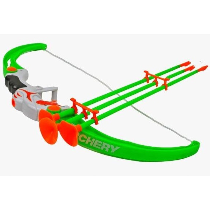 Íjkészlet nyilakkal és színes céltáblával, Maksik, ergonomikus kialakítás, fokozott biztonság, többszínű