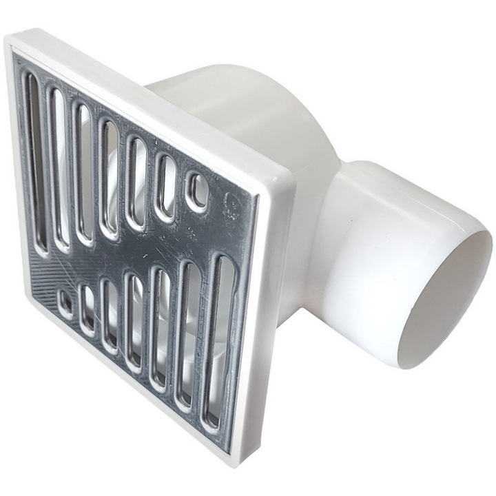 Gratar canalizare 100mm, UN, inox, rotativ, 50mm, lateral