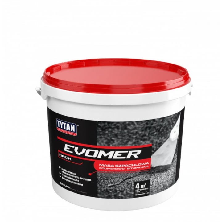 Mastic Tytan Evomer 1kg, elastica, rezistenta la UV, negru