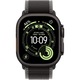 Смарт часовник Apple Watch Ultra 3 Cellular 49mm, корпус от черен титан, черна каишка Trail Loop