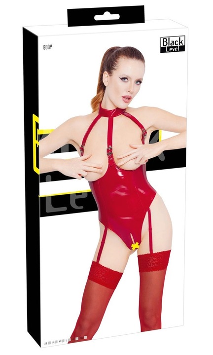 Body Black Level, fényes piros, kosár nélküli, poliészter anyag, XS INTL