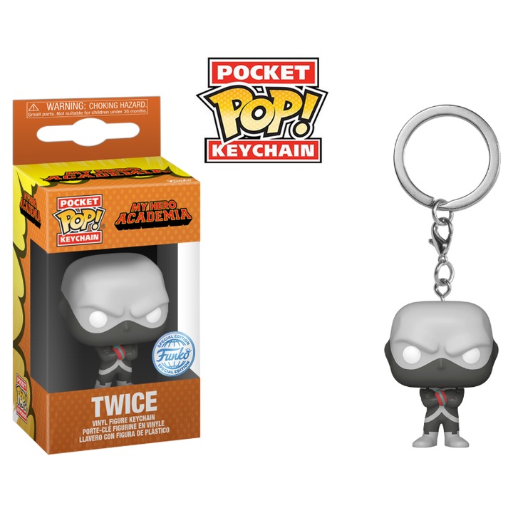 Funko kulcstartó, My Hero Academia Twice SE, 5cm, többszínű
