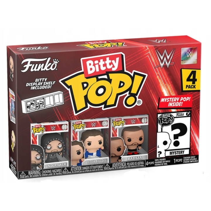 Figurine Funko Bitty POP! WWE Undertaker 2cm set 4 bucati