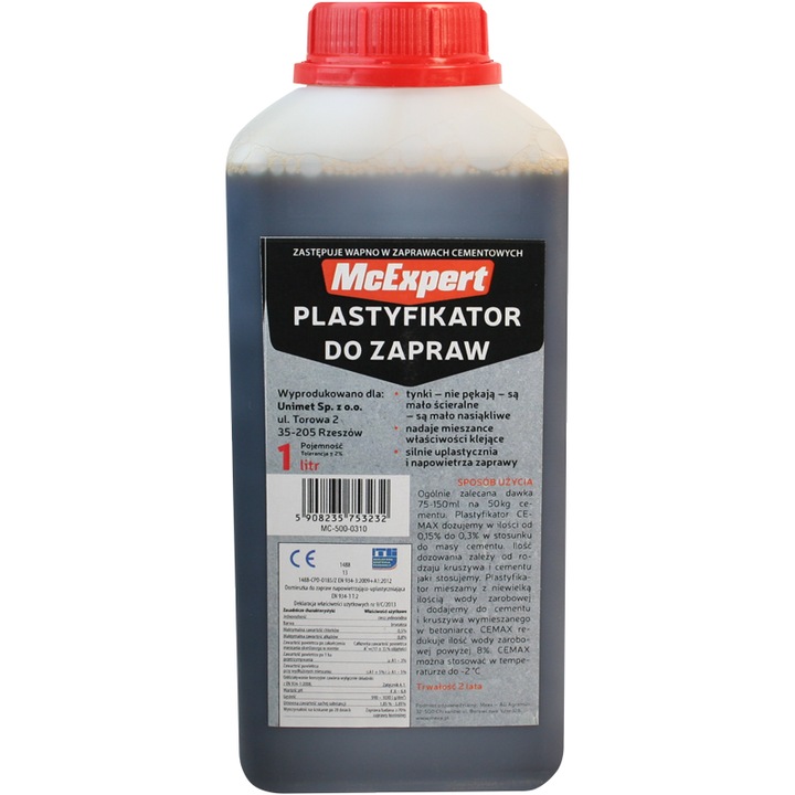 Plastifiant pentru mortar care inlocuieste calcarul, MC EXPERT, 1L, imbunatateste aderenta
