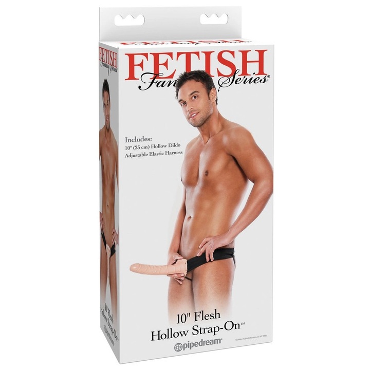 Set accesorii BDSM, Fetish Fantasy, model Hollow, anatomic, natural, 25cm