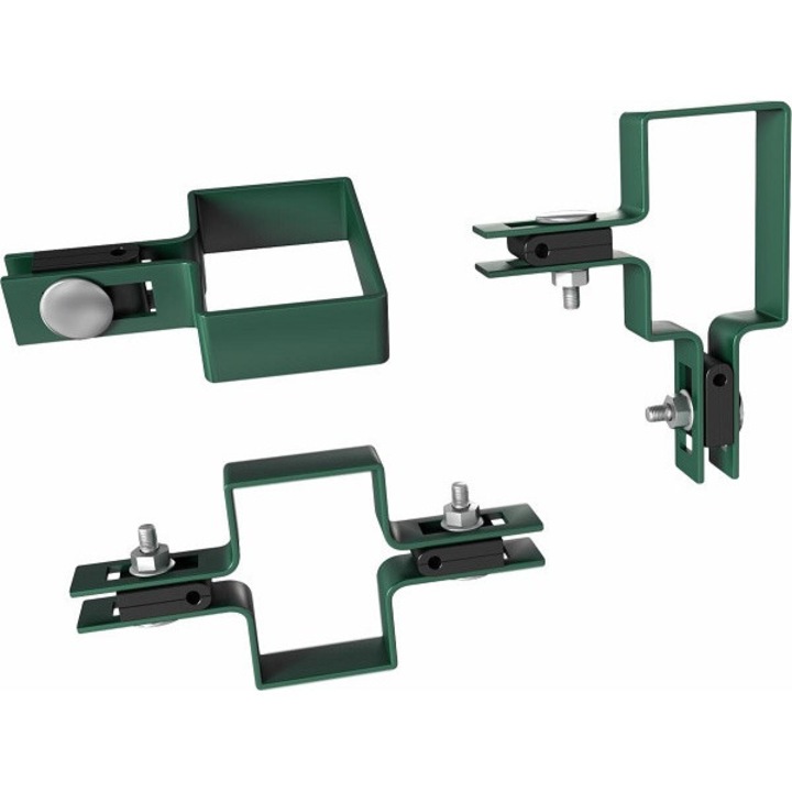 Obejma montaj pentru panouri, UN, gri RAL 7016, 60x40mm