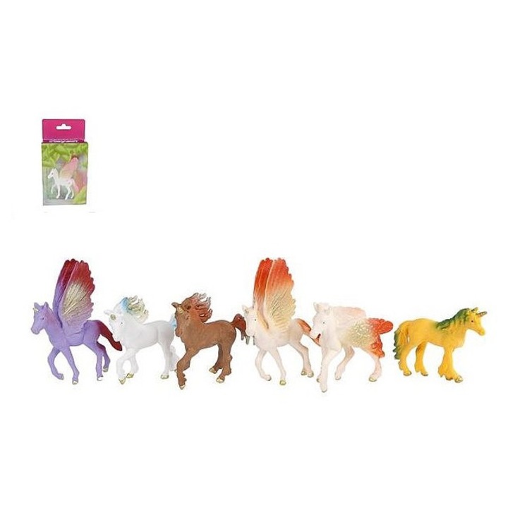 Jucarie de plus, 9cm, 6 culori, set