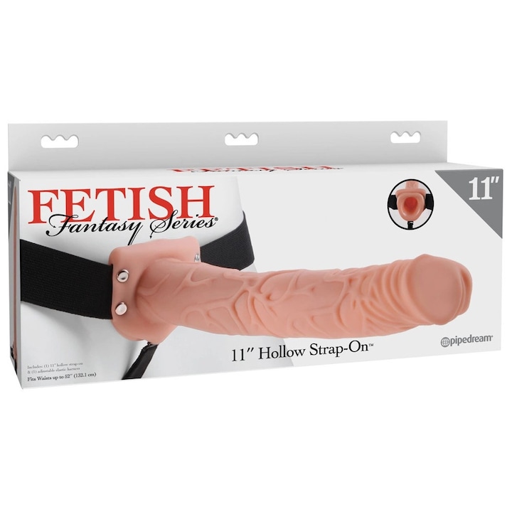 Sistem de prindere Fetish Fantasy Series, element gol 29cm, culoare cielist, curea ajustabila, include masca neagra