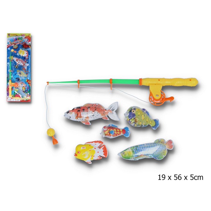 Jucarie interactiva copii, Luka, undita cu pesti