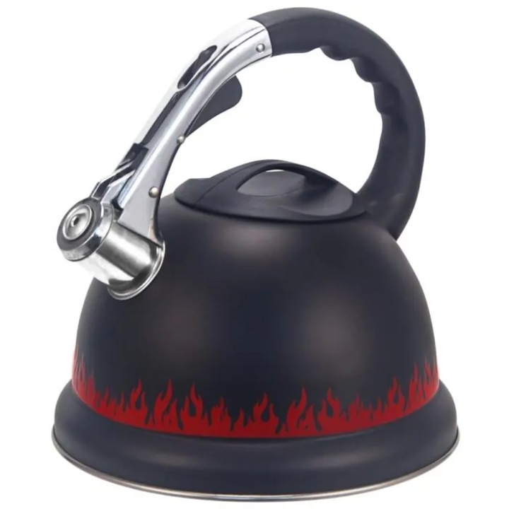 Luka 3,2 literes rozsdamentes acél teáskanna, töltőnyílással, vastag aljjal, színt változtat hő hatására