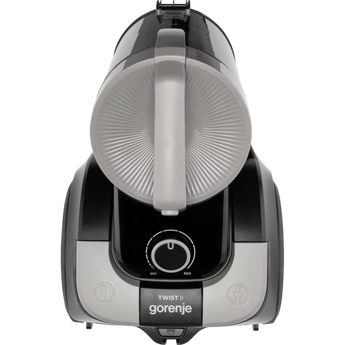 Aspirator fara sac Gorenje VCE01TABKG, 850 W, 3.3 l, Tehnologie Multiciclonica, Filtrare HEPA dubla, Gri-Negru
