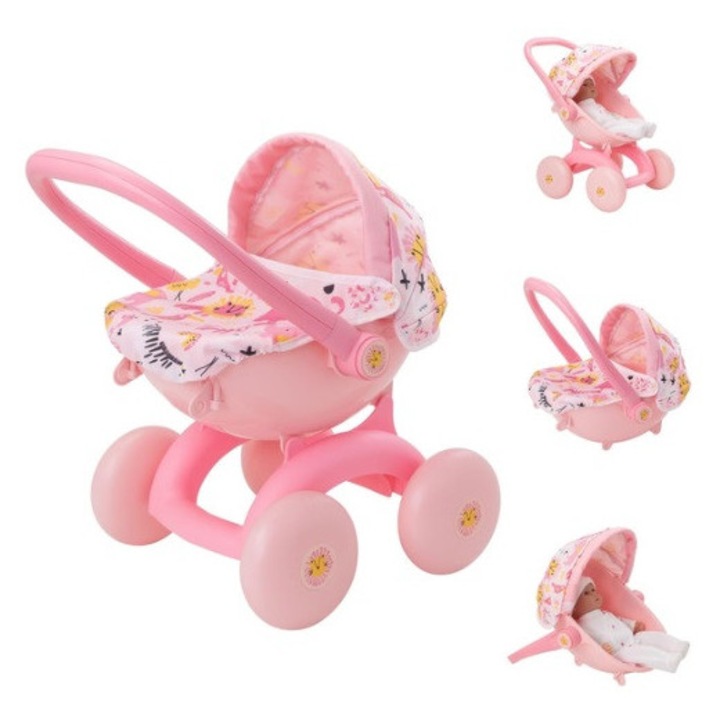 JOIE Baby Boo 4 az 1-ben babakocsi, 1424045, rózsaszín
