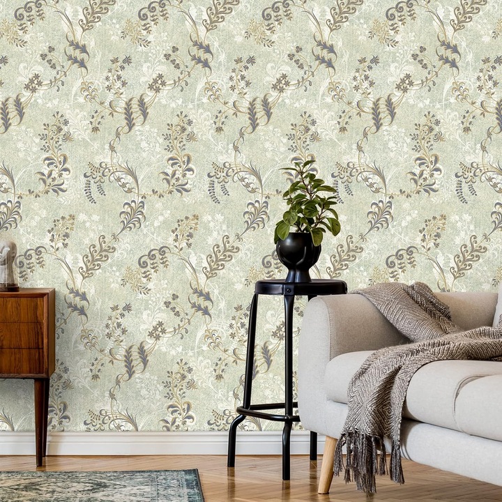 Öntapadós vinil tapéta, CE, virágmintás, 61x300cm