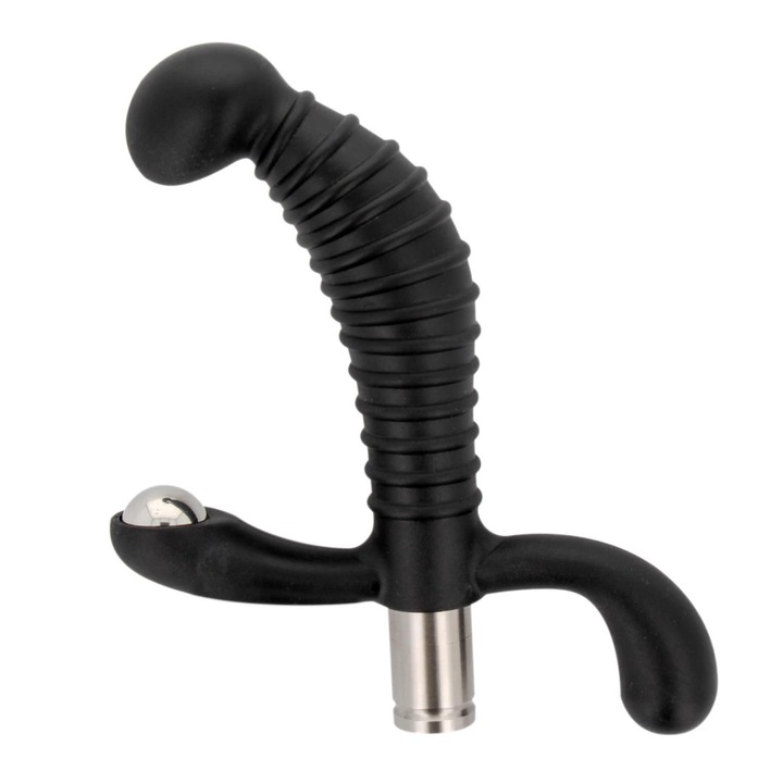 Vibrátor intim Nexus Vibro Black, 11.5x3.2cm, fekete, 5 program, elemmel együtt