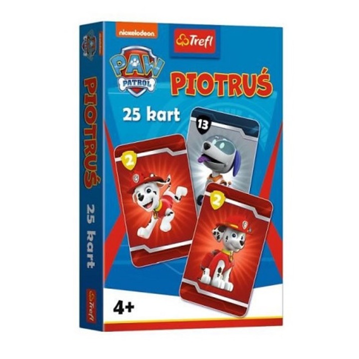 Настолна игра Карти Piotrus Paw Patrol, популярни герои, многоцветен, комплект