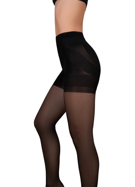 Alakformáló harisnyanadrág, Bye Bra, Power Up 40, fekete, poliamid, szett, S INTL
