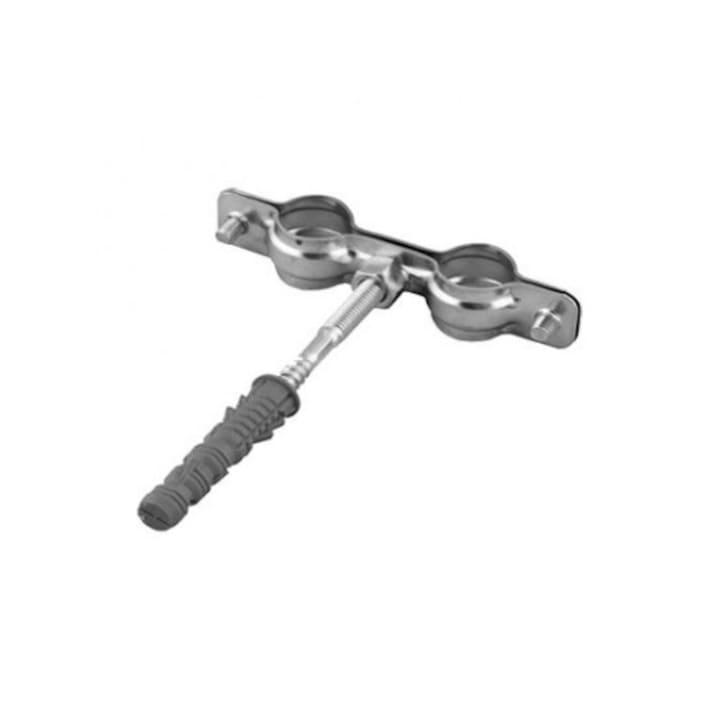 Fém bilincs csövekhez, UN, dupla, 3/4", 25-30mm