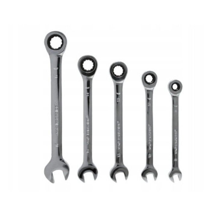 Set chei fixe cu clichet Parkside, 5 buc, 8-17 mm