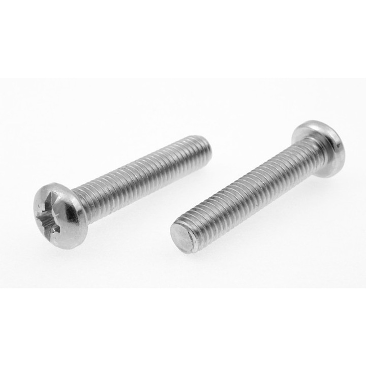 Suruburi metalice UN, 5x16mm, set 1000 bucati, zincat alb