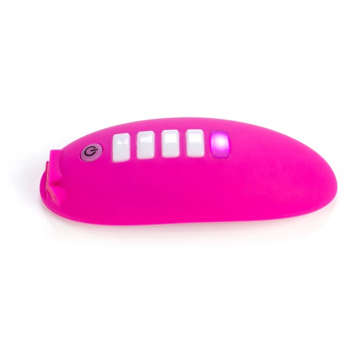 Vibrátor, OhMiBod, LED-del, Bluetooth és WiFi, orvosi szilikon, 8,6x3,5 cm, védőtasakkal