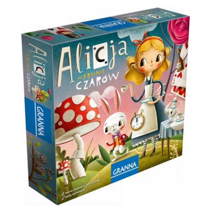 Joc de societate Alicja in Tara Minunilor, 2-4 jucatori, 20 minute, 6+ ani