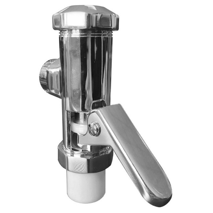 Robinet pentru WC, Crom, Argintiu