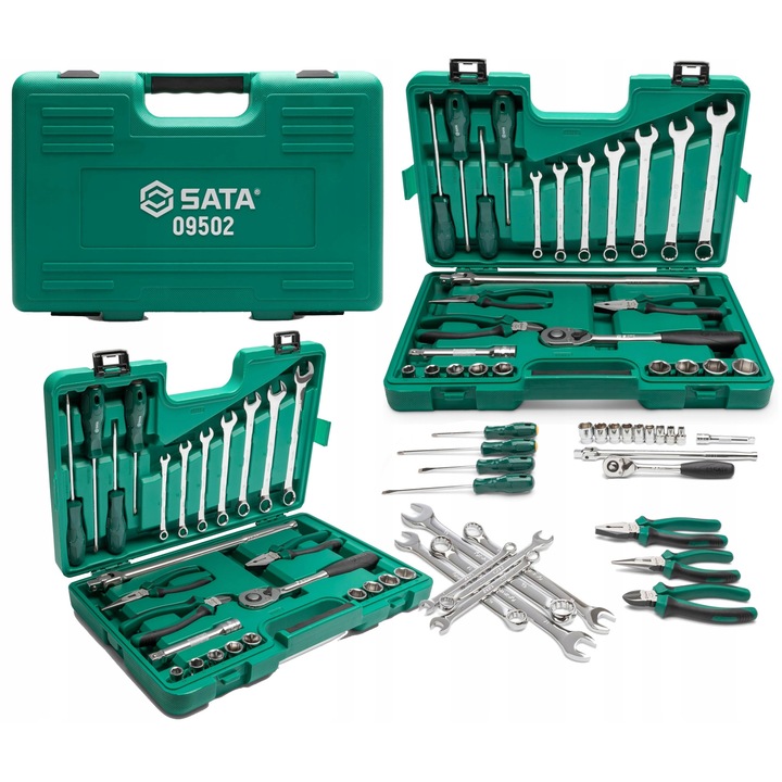 Set Chei Tubulare SATA ST09502SJ 26 Piese 1/2" Metrice