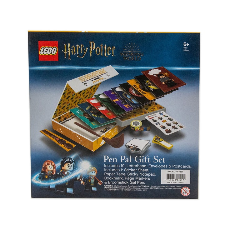 Set de scrisori LEGO Harry Potter, 17 accesorii, pentru creativitate, 6+ ani