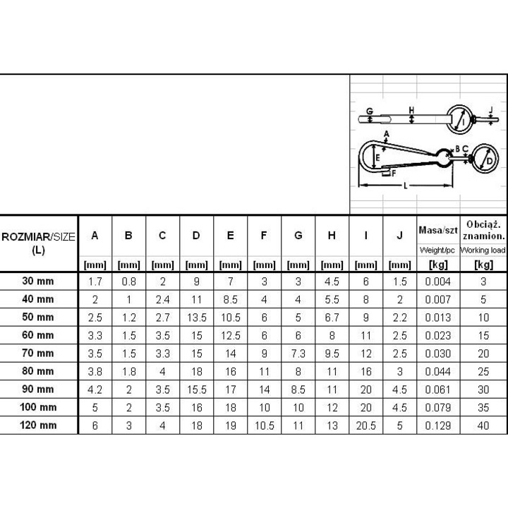 Arc cu inel, UN, 40mm, zincat