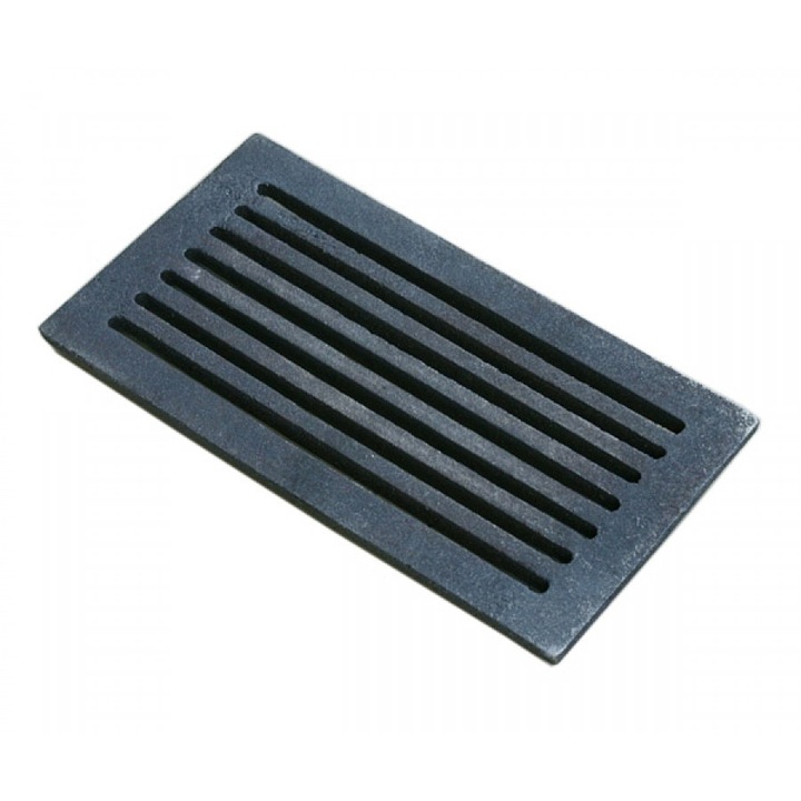Gratar rectangular 30x15cm, din fonta, rezistent la temperaturi ridicate