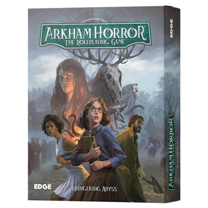 Set jocuri de rol Arkham Horror RPG, Fantasy Flight Games, Hungering Abyss, 2-6 jucători, tematică horror lovecraftiană