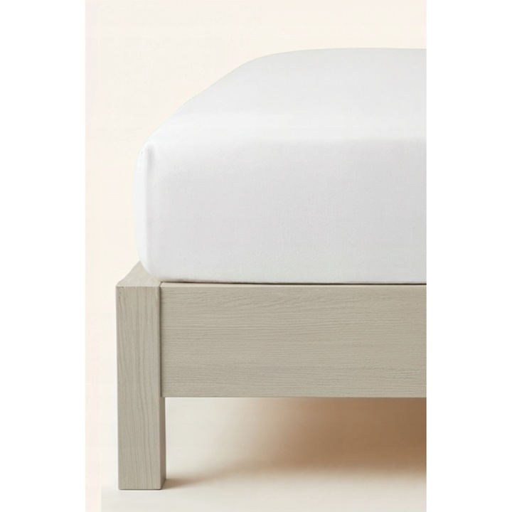 CEears halfaf Flanela Bumbac CU Elastic 180x200cm, 30cm boardura leave