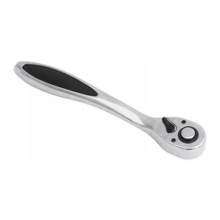 Cricheta 1/2'' 72 dinti CrV, scurta, polizata, calitate inalta