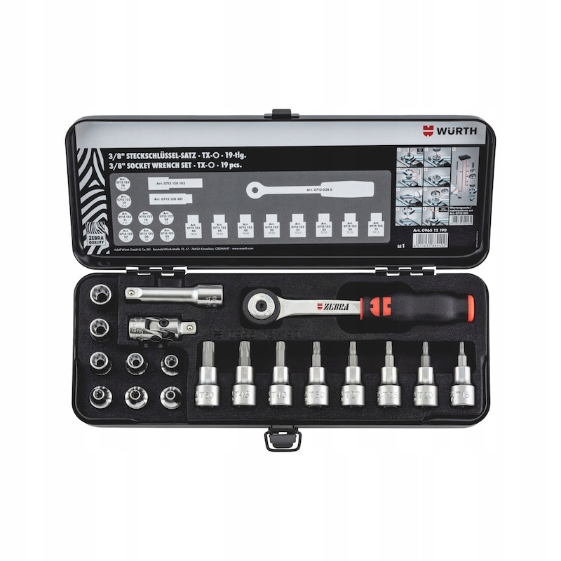 Set Chei Tubulare TX Würth 3/8