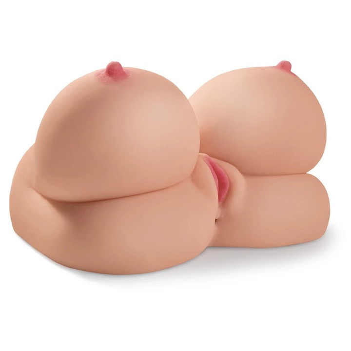 Мастурбатор Pipedream PET с 2 отвора, звукова система, вибрации, 23,5x15,2см, TPR