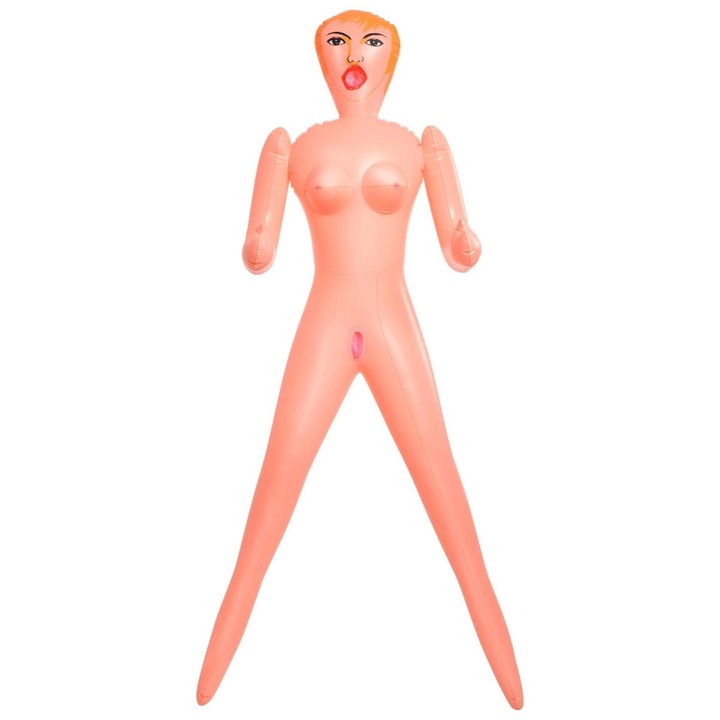 Papusa sexuala gonflabila, Pipedream, model Becky, PVC, 3 orificii, 150x160cm